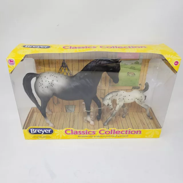 BREYER CLASSIC COLLECTION BLACK BLANKET & LEOPARD APPALOOSA FOAL #62032 h12