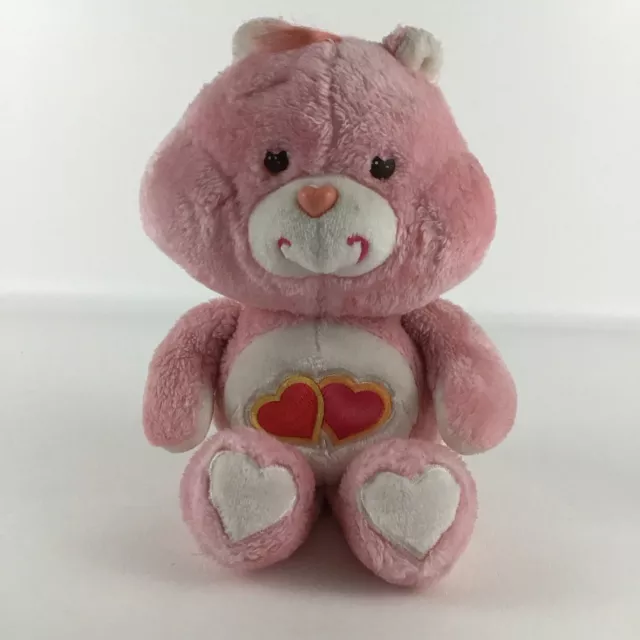 Care Bears Love A Lot Bear 13" Plush Stuffed 80s Toy Hearts Vintage 1983 Kenner