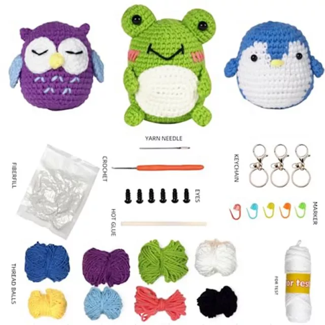 Kit de Ganchillo para Principiantes,Kit de Ganchillo para Adultos, NiñOs, P6557