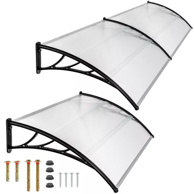 Porch Awning Canopy Front Door Roof Canopies Transparent Plastic Waterproof