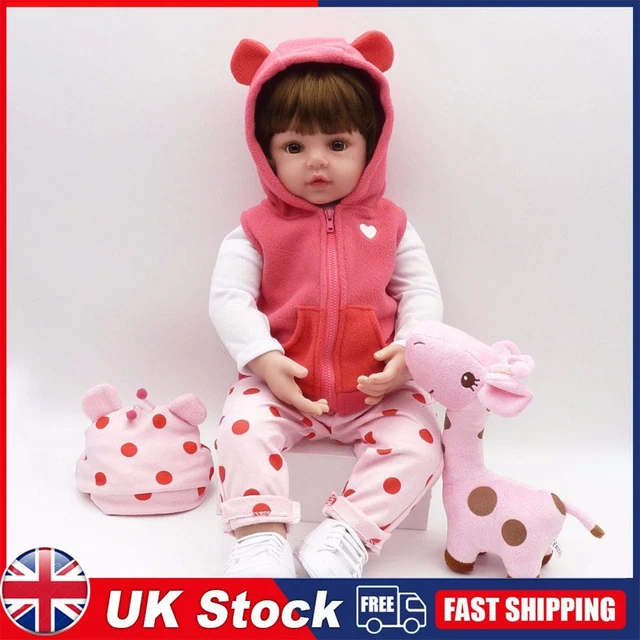 48cm Lifelike Reborn Doll Simulation Newborn Baby Soft Playmate Doll Kids Toys