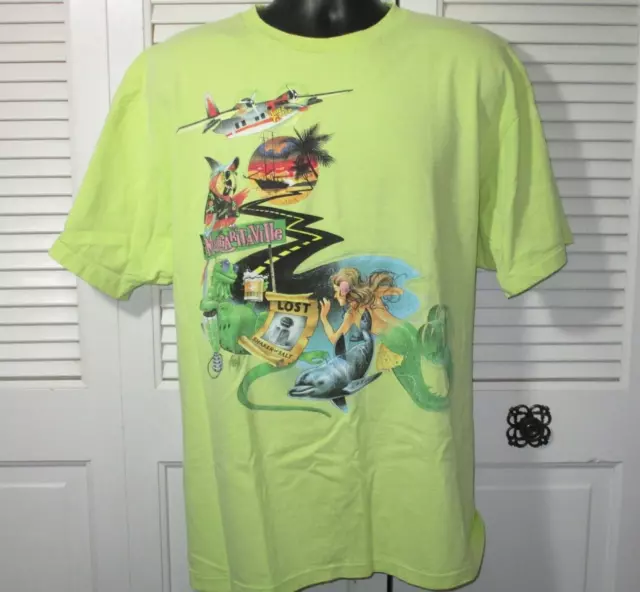 1998 Vtg. Margaritaville "Shaker Of Salt" Graphic T-Shirt Single Stitch 2XL
