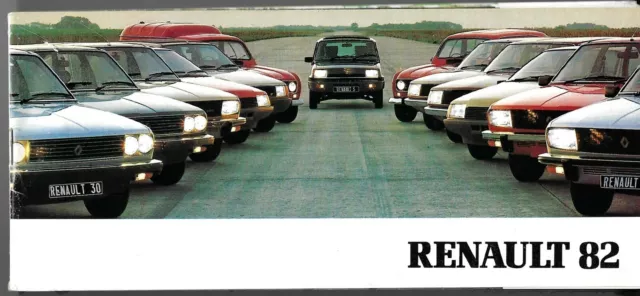 Renault Range 1981-82 UK Market Brochure 4 5 14 18 Fuego 20 30 Trafic Master