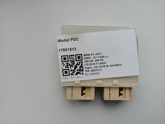 Module de commande de capteur à ultrasons d'aide au stationnement OEM BMW...