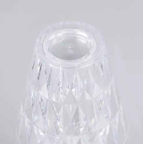 Lampada Tavolo Stile Cristallo Con Led Ricarica Usb Controllo Touch Decorazione 4