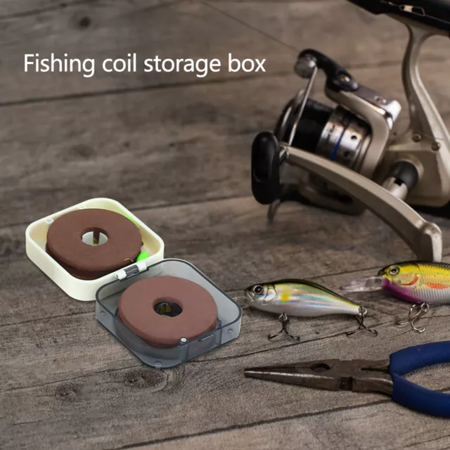 FISHING COIL STORAGE box two-axis magnetic line set box £6.69 - PicClick UK