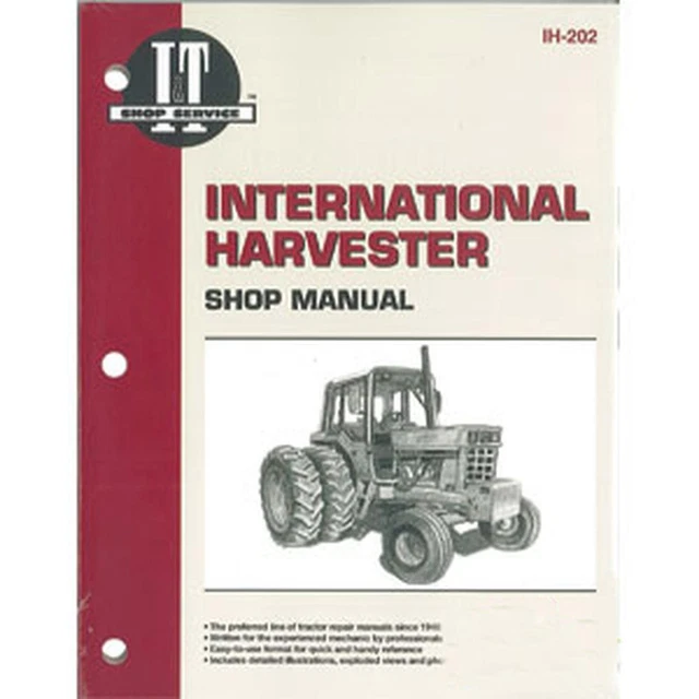 I&T Shop Manual Fits International 544 656 666 686 784