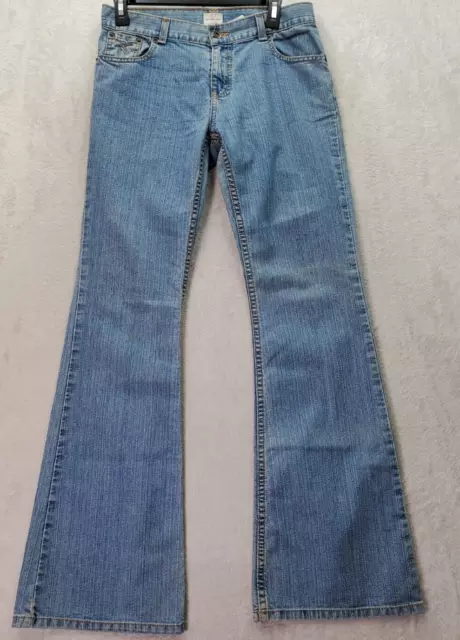 Calvin Klein Bootcut Jeans Womens Size 7 Blue Denim Light Wash Cotton Flat Front