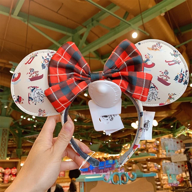 Disney Parks Holiday Lodge Snow Mickey Christmas Minnie Mouse Ears Headband 2021