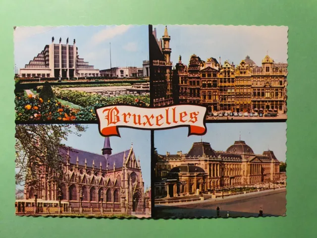 Carte Postale de la Belgique GF 1961 Souvenir de Bruxelles vues divers