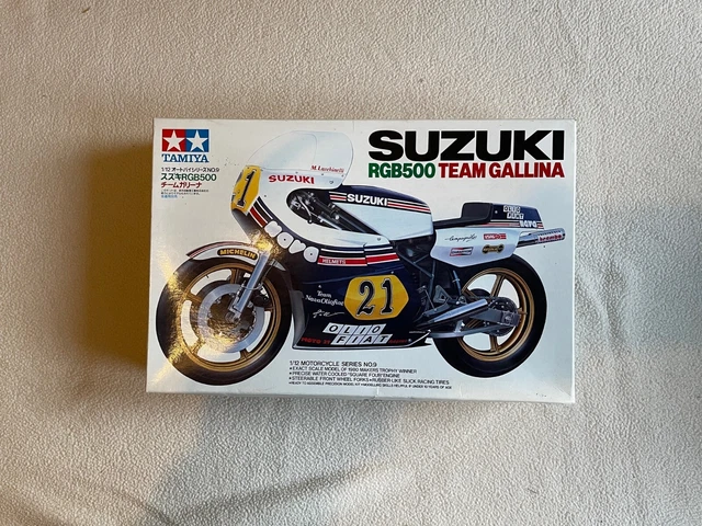 Tamiya Racing Motorcycle TAMIYA 14009 SUZUKI RGB500 Team Gallina Motorcycle Model Kit Un ...