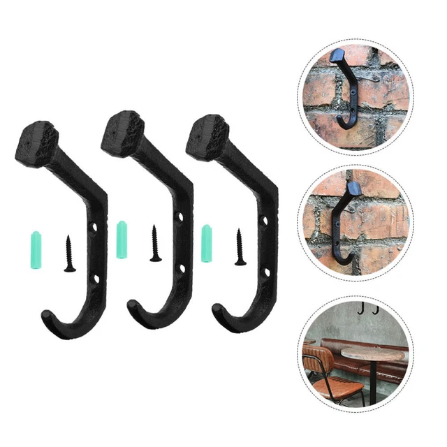 3 Pcs Cast Iron Ironwork Gate Hook Bird Feeder Wall Planters Indoor Plants