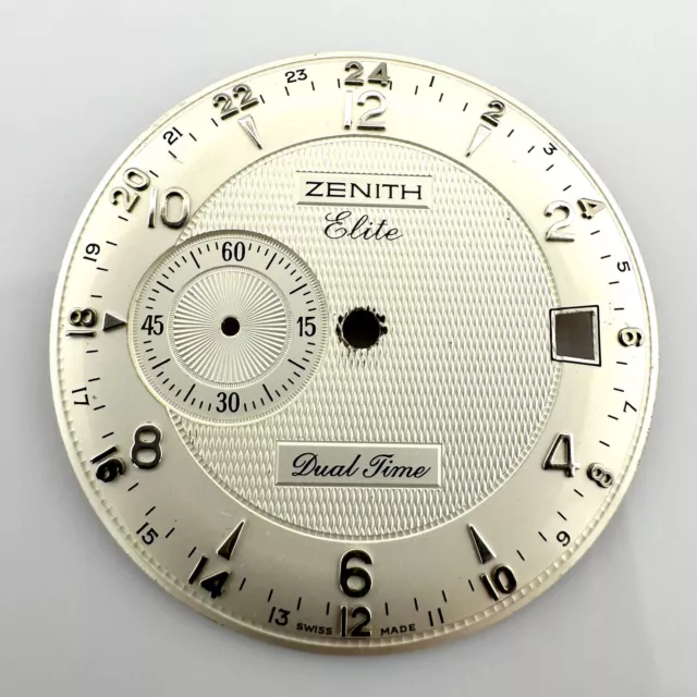 Authentic Zenith Dial - Elite Dual Time - 32.2 mm