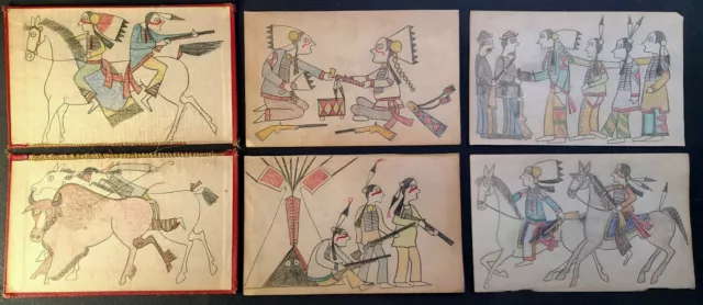 ORIGINAL INDIAN WARS LEDGER DRAWING Collection. July Little Creek. 1916