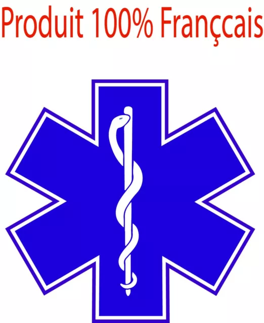 Stickers Adhésif Autocollants Ambulancier pour véhicule 8cm de diam