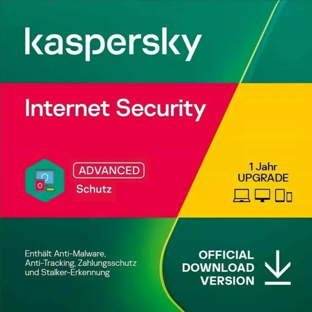 Kaspersky Internet Security 2024 1 PC 1 Jahr | Upgrade / Renewal | UE