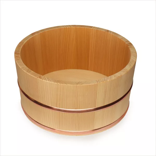 Japanese Oke Wooden Bucket Onsen Handmade Sushi Pickles Water Japan Sawara Wood