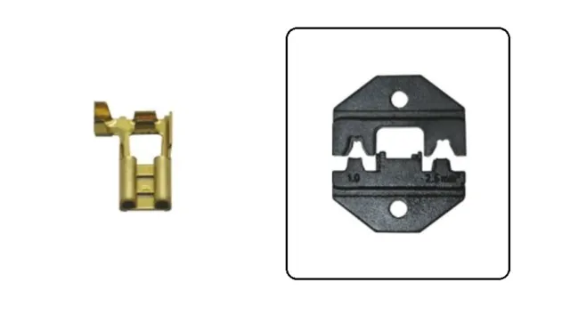 Toolova insert de sertissage pour crimptool TF PLUS connecteur plat drapeau 6,3 mm/OB2,5P FLAG