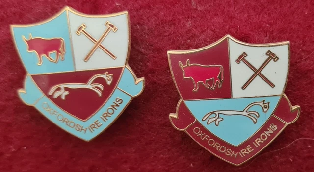 West Ham Badges Oxfordshire Irons x Two