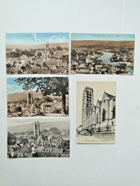 *Lot 24 cartes postales. Thème , Département de l'Aisne).