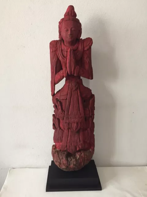Antique Burmese wood carved spirit Nats
