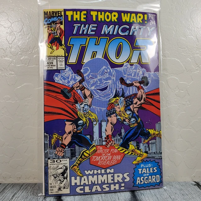 Marvel Comics The Mighty Thor #439 Vol. 1 1991 Thor War 2of4 Vintage Comic Book