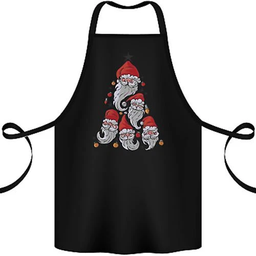 Grembiule Babbo Natale Albero di Natale Cotone 100% Biologico