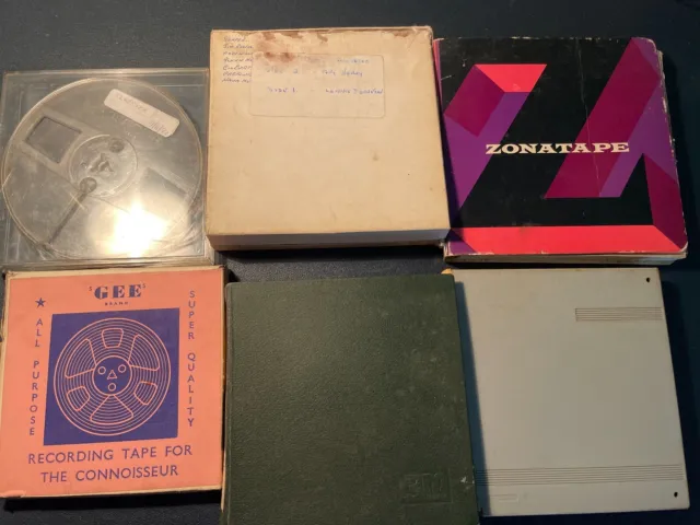 Job lot of 6 x Audio Reels vintage Untested and un-researched.