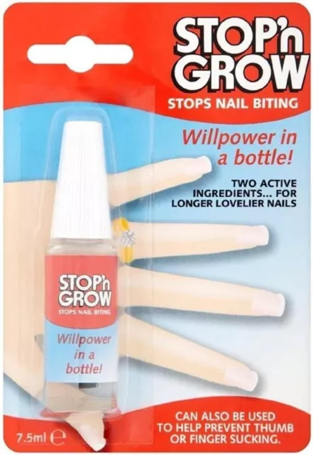 Stop n Grow - Stops Nail Biting - 7.5ml and Prevent thumb or finger Sucking