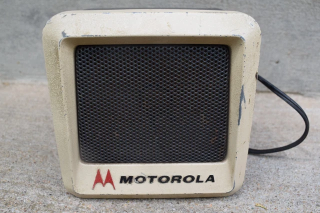 VINTAGE 1973 MOTOROLA Ham Radio CB SPEAKER External TSN6000A-1 POLICE
