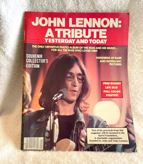 Vintage Music Memorabilia Magazines Beatles John Lennon Tribute Collector's Ed.