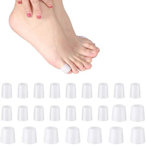 Toe Cushion Tube Toe Tubes Sleeves Soft Gel Corn Pad Protectors for Cushions