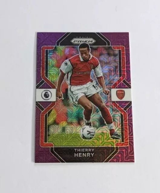 2022-23 Panini Chronicles Thierry Henry Prizm Purple Mojo Sp #202 Arsenal