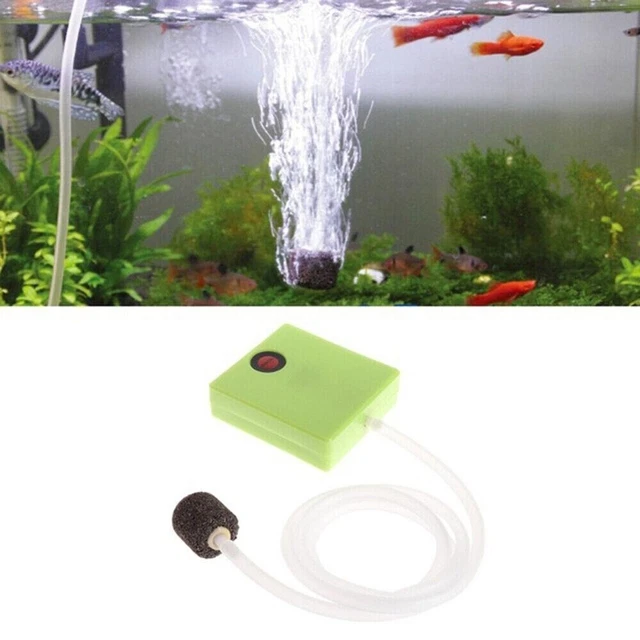 Cell Battery Operated Oxygenator Mini Oxygen Pump Fish Tank Aquarium Air Pump