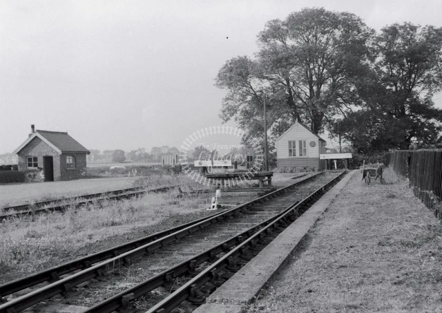 PHOTO BR BRITISH Railways Station Scene at Fockerby Neville Stead