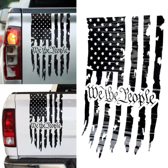 We The People USA US U.S. American Flag Tailgate Truck Vinyl Decal Sticker