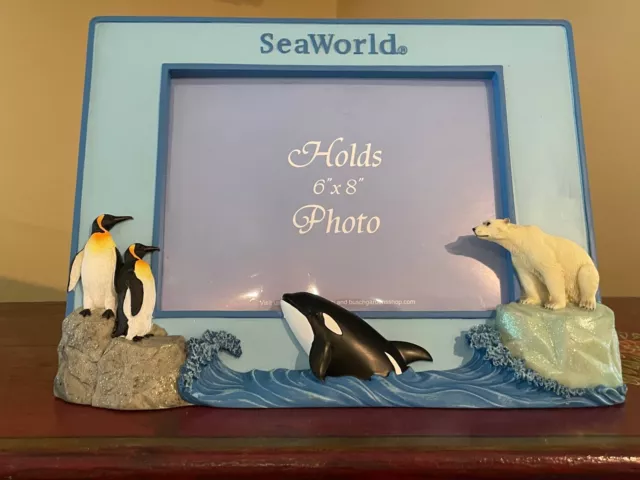 Photo Frame Sea World Penguins, Shamu & Polar Bear 3D Picture Frame SeaWorld