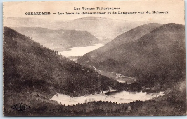 The lakes of Retournemer and Longemer seen from Hohneck - Gérardmer, France