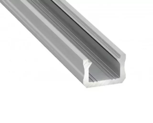 1m K0 LED Profil Extrusionskanal, eloxiertes Aluminium, Diffusor, Streifenleuchte