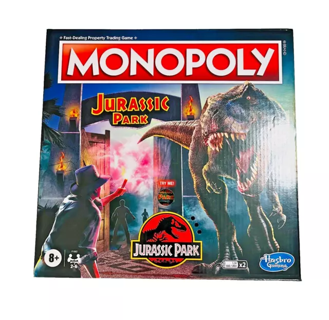 Monopoly Dinosaur Token Silver Chrome Rare T-Rex Dino Trex Game Playing  Piece
