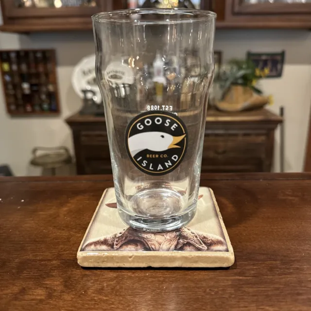 GOOSE ISLAND Beer Pint Glass Chicago Brewery Craft Brewing  16 Ounce Oz Cup Mug