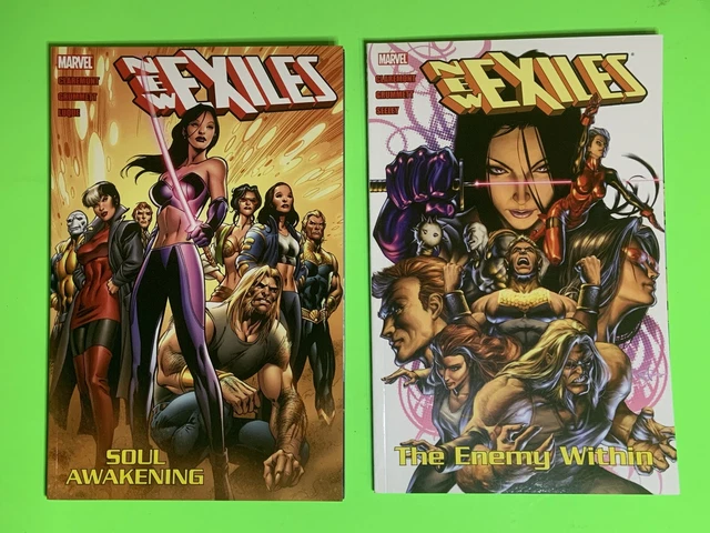 NEW EXILES VOL 2 & 3 • SOUL AWAKENING, THE ENEMY WITHIN • trade paperback • 2008