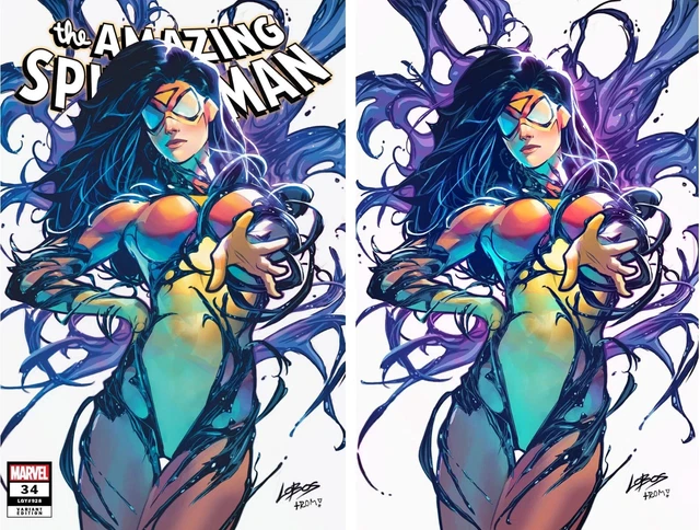 Amazing Spider-Man #34 (Lobos Exclusive Venomized Trade/Virgin Variant Set)