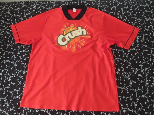 VINTAGE rare  1990S CRUSH ORANGE SODA  JERSEY made in usa SIZE L  #1