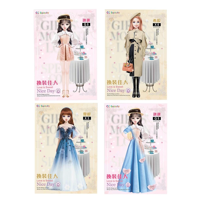 Ma-gnet Princess Dress-up Doll Clothes Toys Kids Ma-gnetic Baby Dress Up  Paper Doll Μagnet Dresssing Games, Pretend Play Travel Playset Toy Dolls  For Girls 