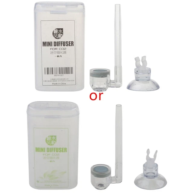 Aquarium for CO2 Diffuser with Suction Cup Acrylic Accessories Easy to Use