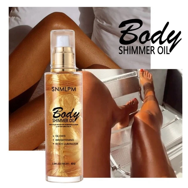 Waterproof Body Oil Shimmer Glow Shimmer Body Luminizer  Face & Body