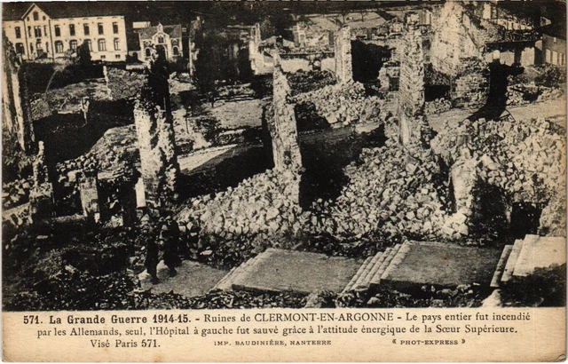 CPA Military Ruins of Clermont-en-Argonne - The Whole Country (91883)