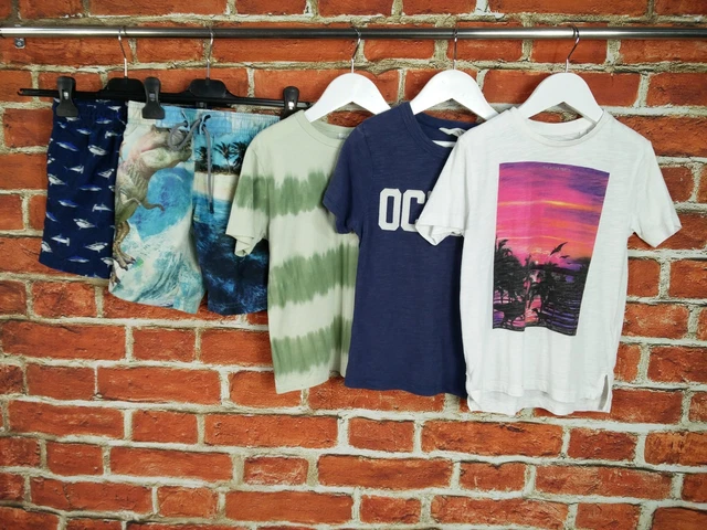 Boys Bundle Age 4-6 Years Next M&S H&M Swim Shorts T-Shirts Beach Summer 116Cm
