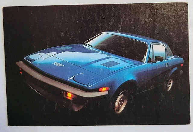 Postcard, British Leyland's Triumph TR7 5-Speed Automobile, Car